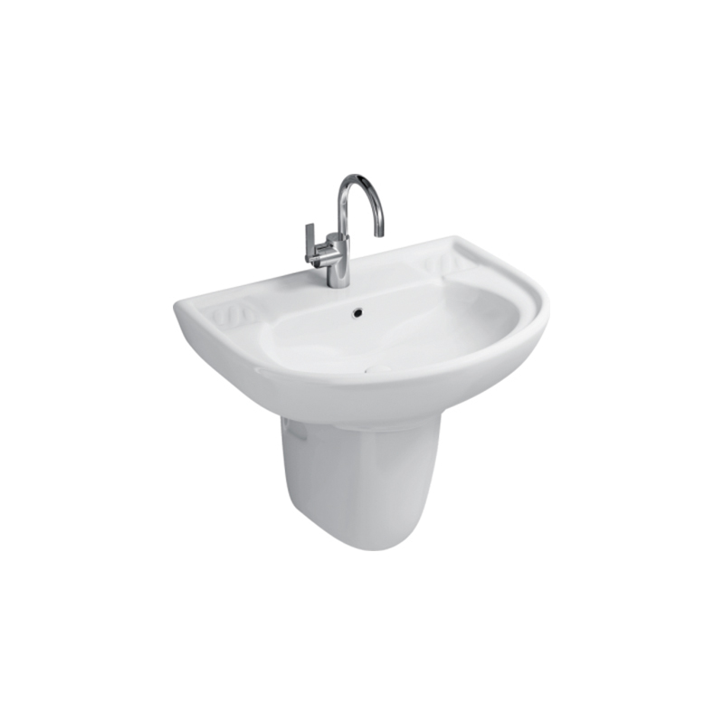 Basin With Full & Half Pedestal