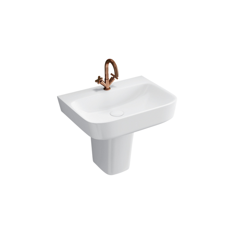 Basin With Full & Half Pedestal